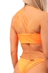 Maillot de bain Nebbia  One Shoulder Bandeau Bikini Top 449 Orange Neon