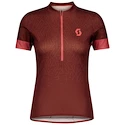 Maillot de cyclisme pour femme Scott  Endurance 20 S/Sl Rust Red/Brick Red M