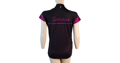 Maillot de cyclisme pour femme Sensor  Cyklo Dots Black