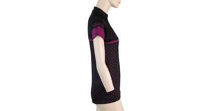 Maillot de cyclisme pour femme Sensor  Cyklo Dots Black