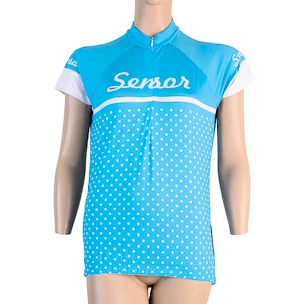 Maillot de cyclisme pour femme Sensor  Cyklo Dots Blue