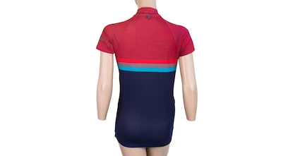 Maillot de cyclisme pour femme Sensor  Cyklo Summer Stripe Blue/Lilla