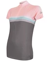 Maillot de cyclisme pour femme Sensor  Cyklo Summer Stripe Grey/Pink XL