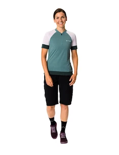 Maillot de cyclisme pour femme VAUDE  Altissimo Q-Zip Shirt Dusty moss