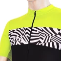 Maillot de cyclisme pour homme Sensor  Cyklo Miles Black/Neon Yellow