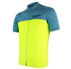 Maillot de cyclisme pour homme Sensor  Cyklo Motion Blue/Neon Yellow