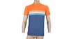 Maillot de cyclisme pour homme Sensor  Cyklo Summer Stripe Blue/Orange