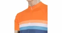 Maillot de cyclisme pour homme Sensor  Cyklo Summer Stripe Blue/Orange