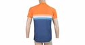 Maillot de cyclisme pour homme Sensor  Cyklo Summer Stripe Blue/Orange