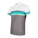 Maillot de cyclisme pour homme Sensor  Cyklo Summer Stripe Grey/Green