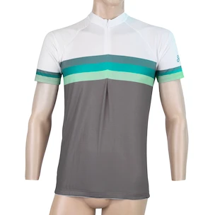 Maillot de cyclisme pour homme Sensor  Cyklo Summer Stripe Grey/Green