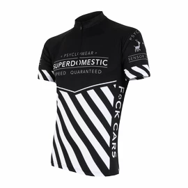 Maillot de cyclisme pour homme Sensor Cyklo Superdomestic Black