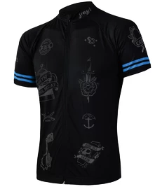 Maillot de cyclisme pour homme Sensor Cyklo Tattoo Black