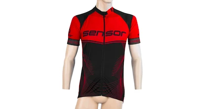 Maillot de cyclisme pour homme Sensor  Cyklo Team Up Black/Red S