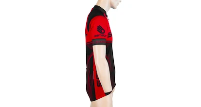 Maillot de cyclisme pour homme Sensor  Cyklo Team Up Black/Red S