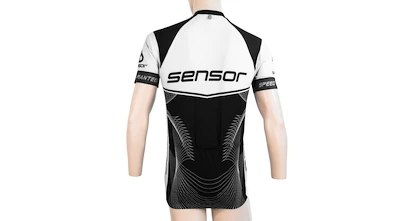 Maillot de cyclisme pour homme Sensor  Cyklo Team Up Black/White S