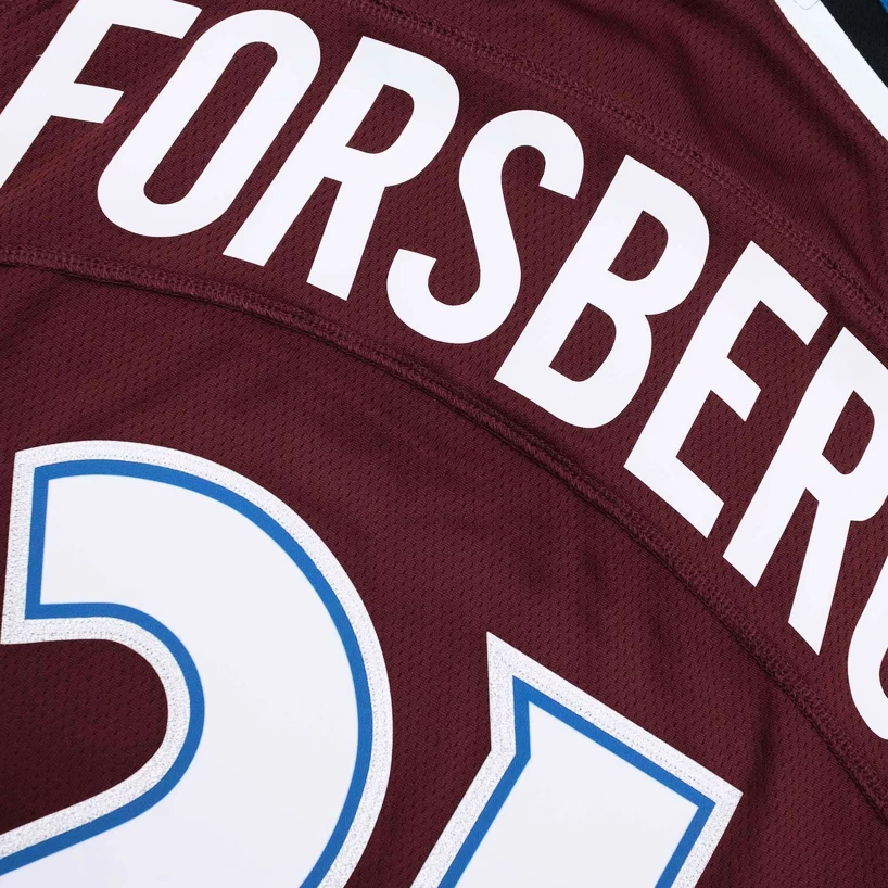 Fanatics Branded Peter Forsberg Burgundy Colorado Avalanche Breakaway Retired Player Jersey