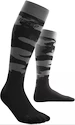 Mi-bas de compression pour femme CEP Camocloud Black/Grey  III