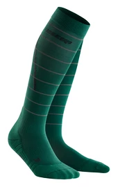 Mi-bas de compression pour homme CEP Reflective Reflective Green