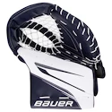 Mitaine de gardien de but Bauer Supreme MVPRO White/Navy Intermediate main gauche (regular)