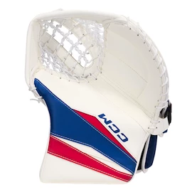 Mitaine de gardien de but CCM Axis F5 White/Red/Blue Junior