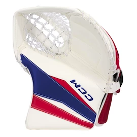 Mitaine de gardien de but CCM Axis F9 White/Red/Blue Intermediate