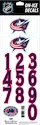 Numéros de casque Sportstape  ALL IN ONE HELMET DECALS - COLUMBUS BLUE JACKETS