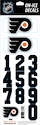 Numéros de casque Sportstape  ALL IN ONE HELMET DECALS - PHILADELPHIA FLYERS