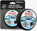 Palet de match officiel Inglasco Inc.  NHL Outdoors Lake Tahoe Dueling Philadelphia Flyers vs Boston Bruins