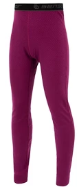 Pantalon de compression pour enfants Sensor Merino DF lila