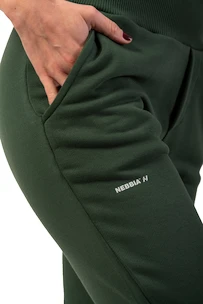 Pantalon de survêtement pour femme Nebbia  High-Waist Loose Fit Sweatpants "Feeling Good" 409 dark green