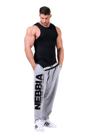 Pantalons de survêtement pour homme Nebbia Beast Mode On iconic sweatpants 186 grey