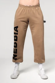 Pantalons de survêtement pour homme Nebbia Gym Sweatpants Baggy Style GYM BRO Light Brown