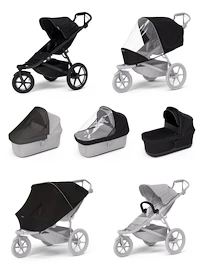 Poussette sportive Thule Urban Glide 3 Black + Bassinet Black SET 7en1