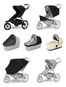 Poussette sportive Thule Urban Glide 3 Black + Bassinet Soft beige SET 7en1