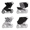 Poussette sportive Thule Urban Glide 3 Double Black + 2x Barre de sécurité + Protection pluie + Moustiquaire