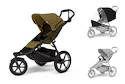 Poussette sportive Thule Urban Glide 3 Nutria green + Barre de sécurité + Protection pluie