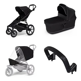 Poussette Thule Urban Glide 4-wheel Black + Bassinet Black SET 4en1