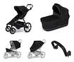 Poussette Thule Urban Glide 4-wheel Black + Bassinet Black SET 5en1