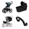 Poussette Thule Urban Glide 4-wheel Mid blue + Bassinet Black SET 4en1