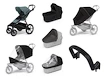 Poussette Thule Urban Glide 4-wheel Mid blue + Bassinet Black SET 7en1