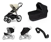 Poussette Thule Urban Glide 4-wheel Soft beige + Bassinet Black SET 5en1