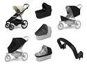 Poussette Thule Urban Glide 4-wheel Soft beige + Bassinet Black SET 7en1