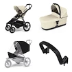 Poussette Thule Urban Glide 4-wheel Soft beige + Bassinet Soft beige SET 4en1