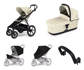 Poussette Thule Urban Glide 4-wheel Soft beige + Bassinet Soft beige SET 5en1