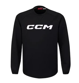 Pull pour enfants CCM LOCKER ROOM FLEECE CREW Black