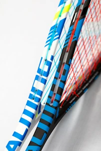 Raquette de squash Salming  Forza Powerlite Racket White/Blue/Yellow