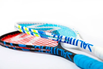 Raquette de squash Salming  Forza Powerlite Racket White/Blue/Yellow