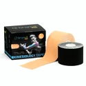 Ruban adhésif BronVit  Sport kinesiology tape balení 2 x 6m – classic – černá + béžová