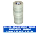 Ruban adhésif pour jambières Blue Sports  Clear Poly Shin Pad Tape 24 mm x 25 m 8-Pack